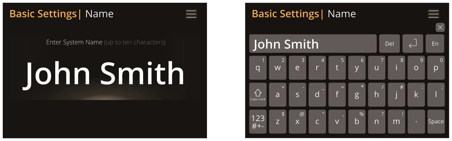 Basic Setup | Name