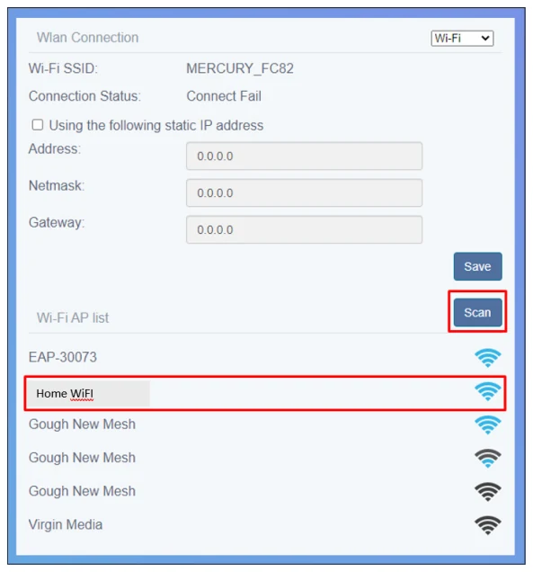 Connecting to Wi-Fi