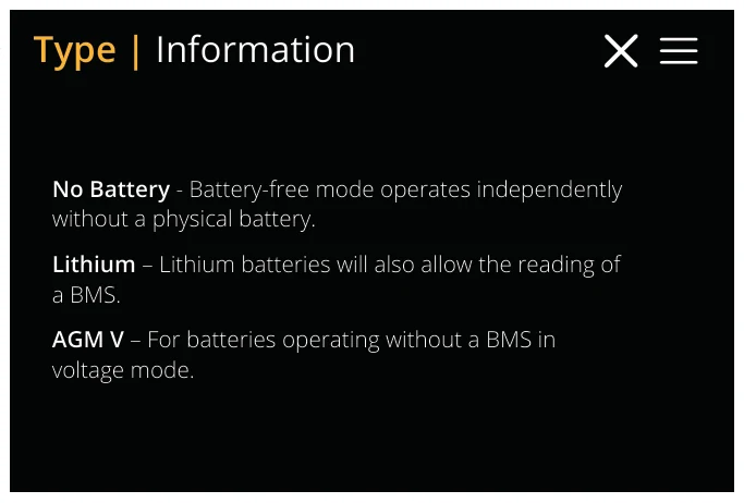 Battery | Type