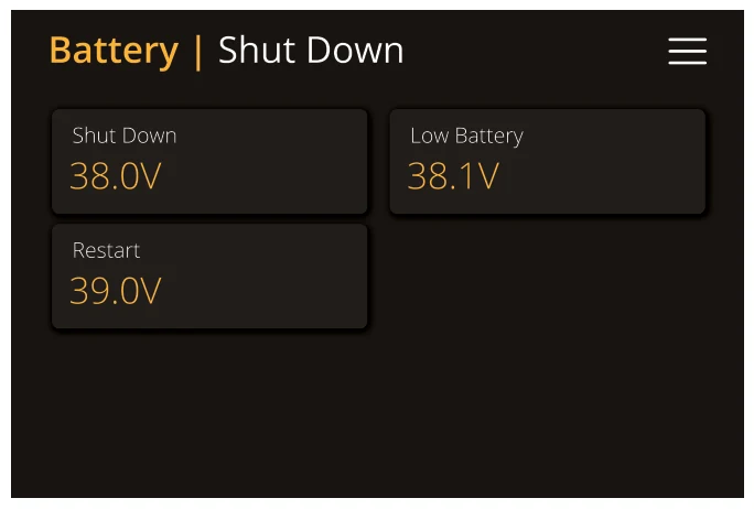 Battery | Shut Down