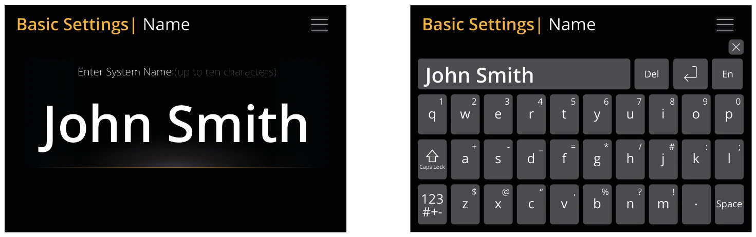 Basic Setup | Name