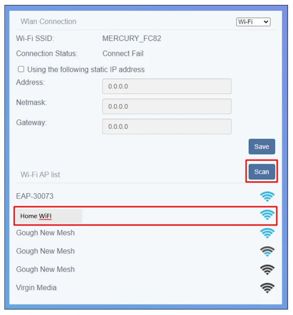 Connecting to Wi-Fi